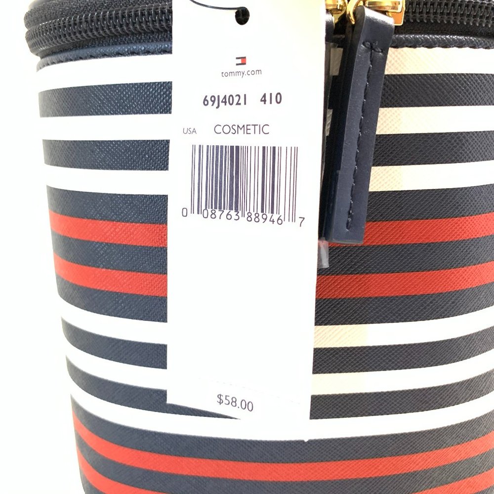 Tommy Hilfiger Cosmetic Travel Bag Blue and White - Picture 5 of 10